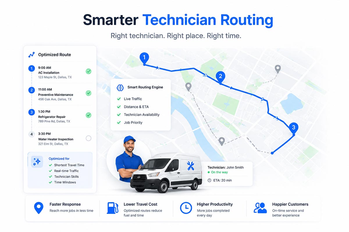 Technician Dispatch and Mobile Tracking